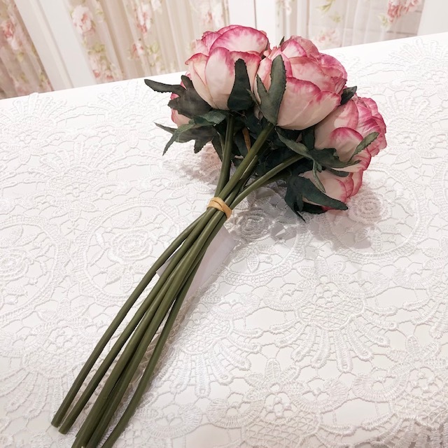 アーティフィシャルフラワー　ローズ アーティフィシャルフラワー ローズブーケ（7束） 【薔薇雑貨