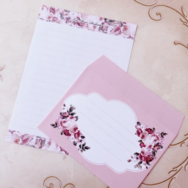 【メール便可】 日本製 ルドゥーテブロッサム レターセット 【薔薇雑貨 ローズ雑貨 文房具 ステーショナリー レターセット お手紙】