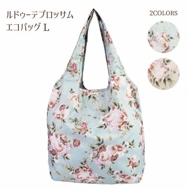 メール便可】 ルドゥーテブロッサム エコバッグL 【薔薇雑貨 ローズ  