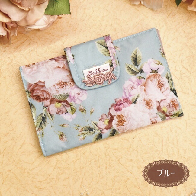 【メール便可】　ルドゥーテブロッサム　マルチケース　【薔薇雑貨　ローズ雑貨　薔薇柄　マスクケース　通帳ケース】