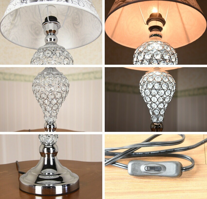 シックローズ　テーブルランプ　【薔薇雑貨　プリンセス　シャンデリア　ランプ　アンティーク　贈り物　ライト　照明】