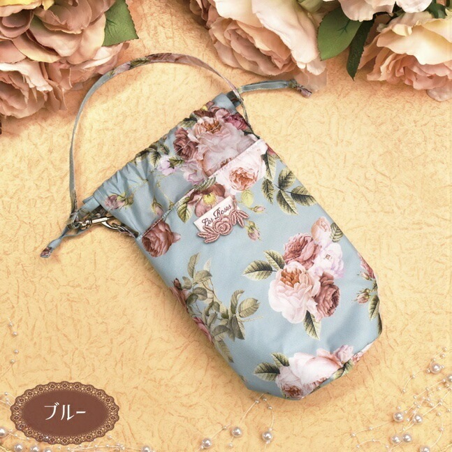 【メール便可】　ルドゥーテブロッサム　ペットボトルケース　【薔薇雑貨　ローズ雑貨　薔薇柄　ペットボトルホルダー　ドリンクケース】