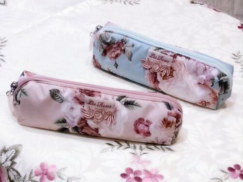 【メール便可】　ルドゥーテブロッサム　ペンポーチ　【薔薇雑貨　ローズ雑貨　薔薇柄　ペンケース　メイクポーチ】