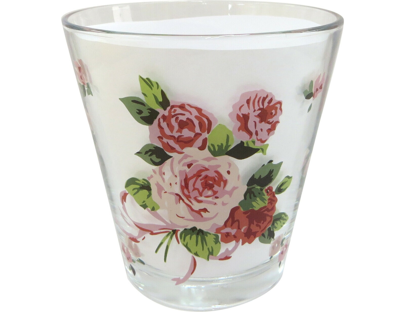 ガラスタンブラー　ローズヴィーナス　日本製　【薔薇雑貨　ローズ雑貨　コップ　グラス　洋食器　キッチン雑貨　ティータイム　プレゼント】