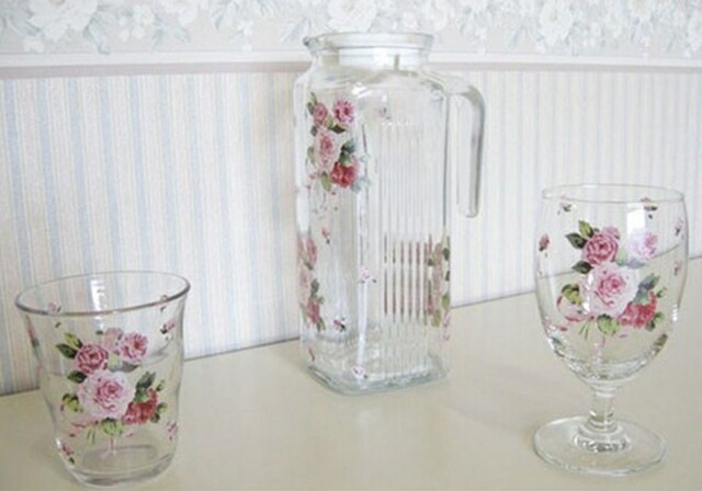 ジュースグラス　ローズヴィーナス　日本製　【薔薇雑貨　ローズ雑貨　コップ　グラス　洋食器　キッチン雑貨　ティータイム　プレゼント】