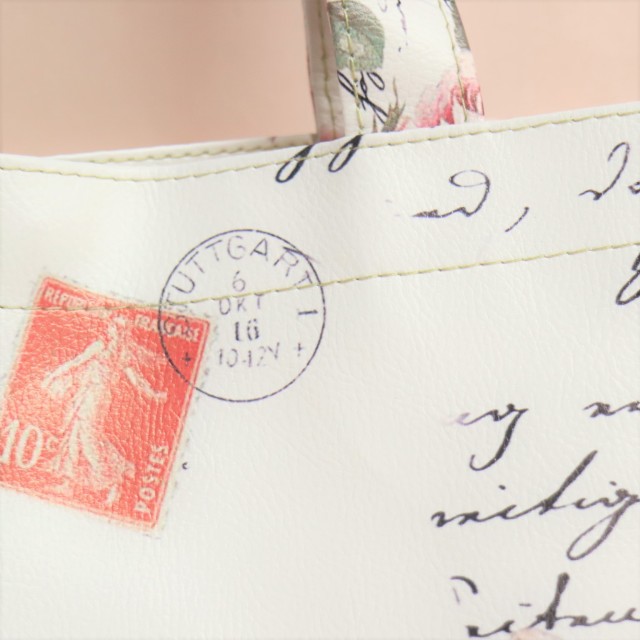 ローズトートバッグ　ミニサイズ　【ショルダーバッグ　サブバッグ　お稽古バッグ　防水　薔薇雑貨　ローズ　バラ　可愛い　プリンセス】