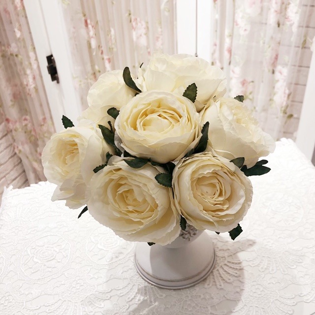 アーティフィシャルフラワー ローズブーケ(7束) 【薔薇雑貨 ローズ雑貨 造花 オブジェ 花 バラ】