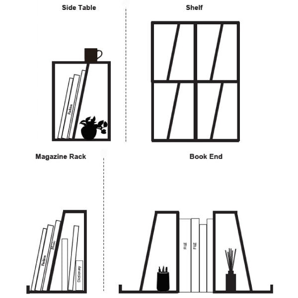 Liam Rack 送料無料 日本製 Liam Magazine Rack