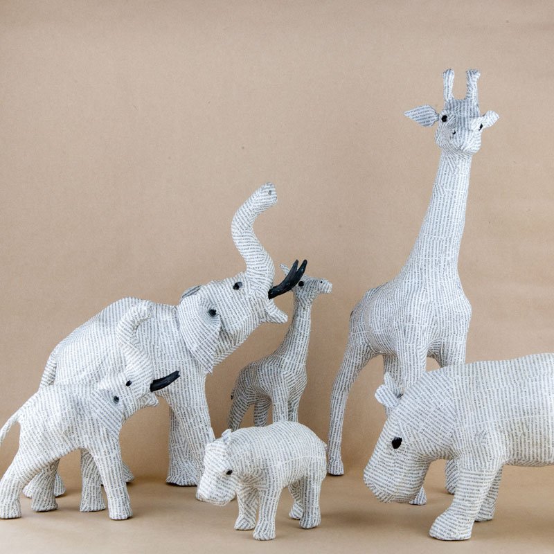 Liam　News Paper Animal  リアム ニュースペーパー アニマルコレクション　L