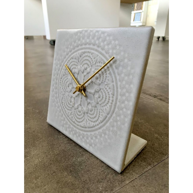 Liam Lace Tile Clock  リアム レースタイル　クロック