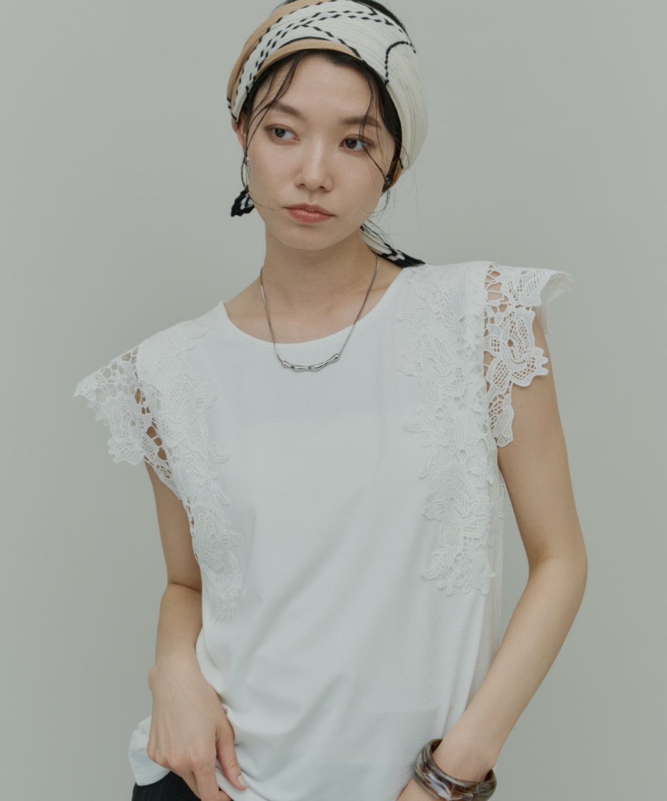 リベルモア|ギャザードチェッククロップドブラウス|libelle more