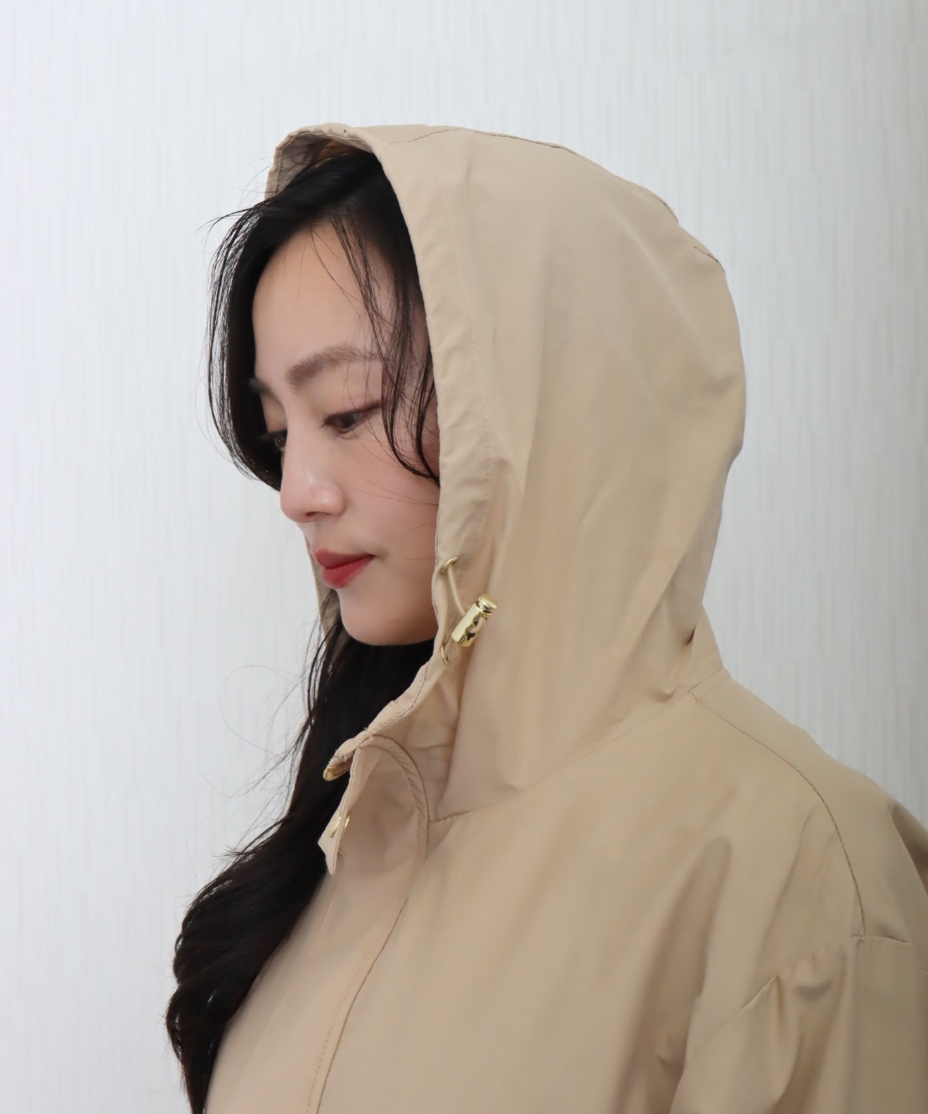 Arpegestory 撥水ミドル丈ブルゾン 撥水加工裾ドロストミドル丈ブルゾン※一部店舗のみ入荷