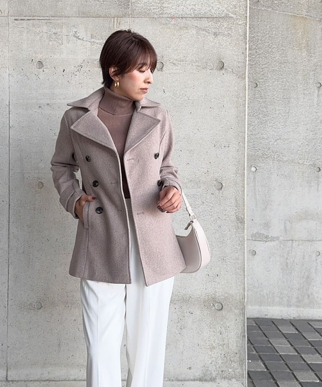 ♡ビションフリーゼ♡*新品*　Mira Woen ピーコート リベルモア|フェイクウールショート丈ピーコート|libelle more