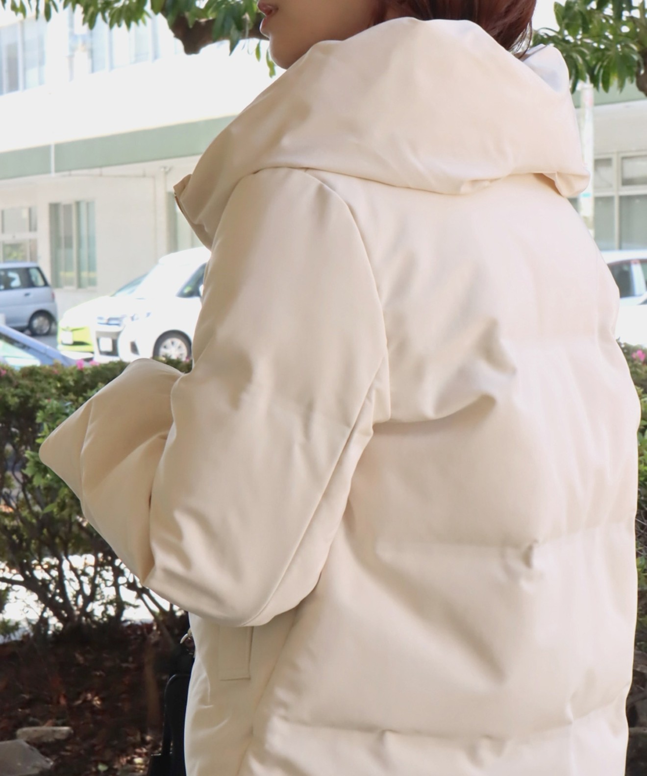 リベルモア|衿付きAラインシームレスダウン|libelle more