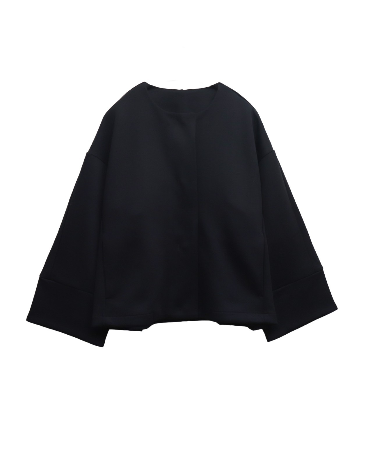 リベルモア|ダンボールポンチコクーンノーカラージャケット|libelle more