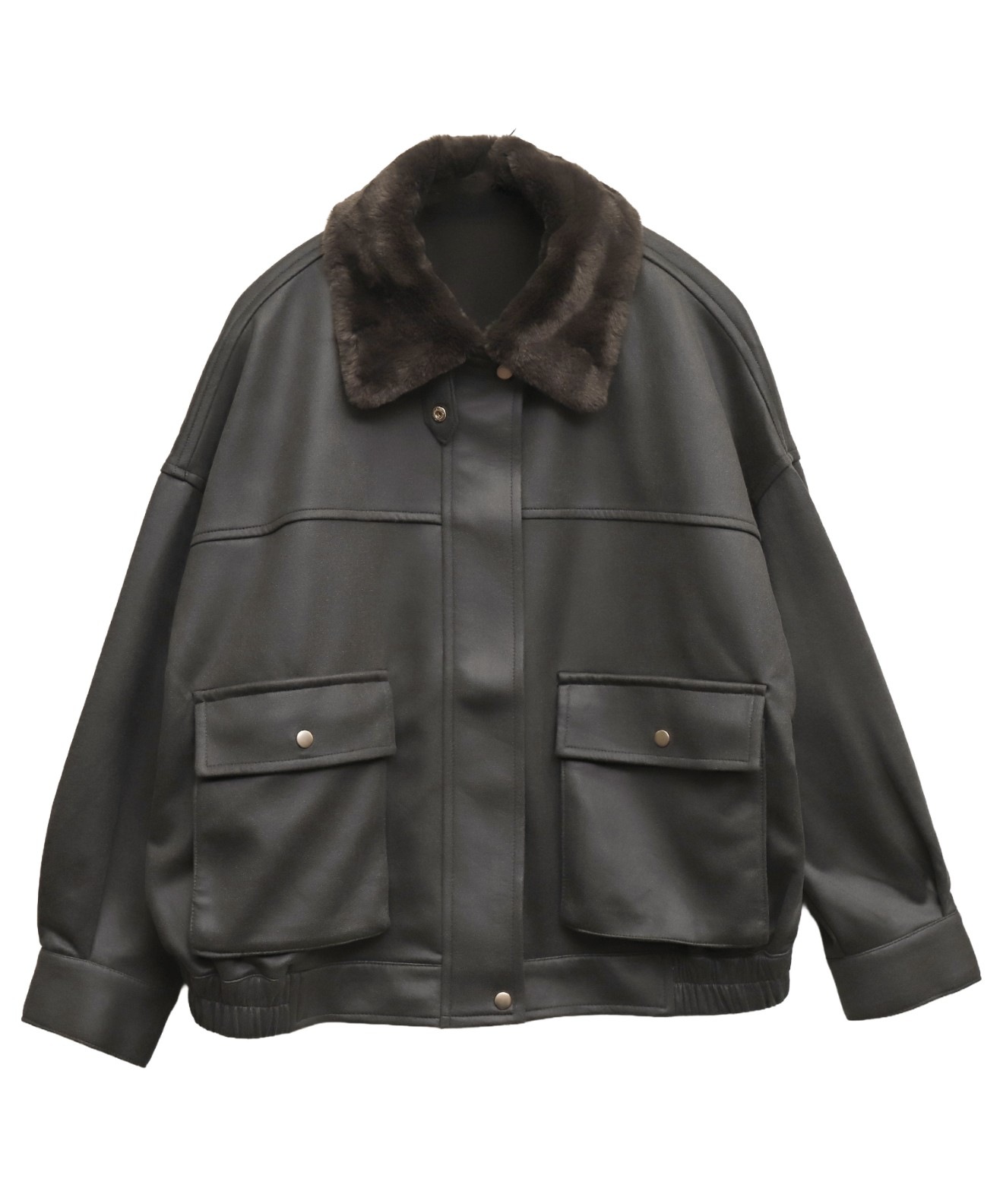 リベルモア|ファー襟付きヴィンテージライクスエードブルゾン|libelle more