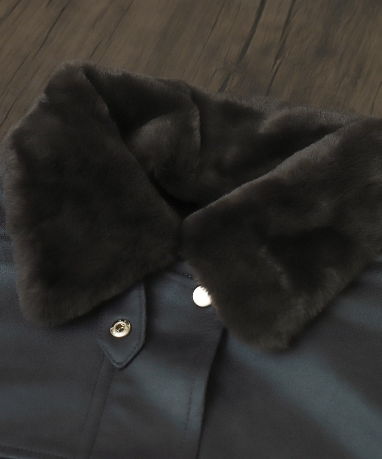 リベルモア|ファー襟付きヴィンテージライクスエードブルゾン|libelle more