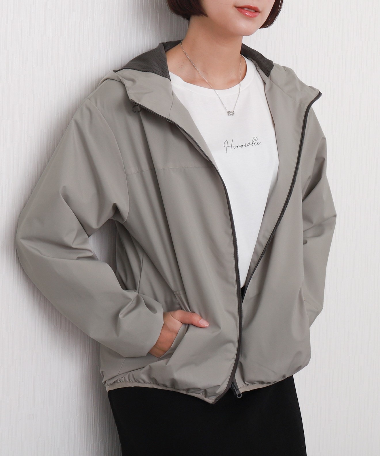 リベルモア|【撥水加工】防風フード付きブルゾン|libelle more