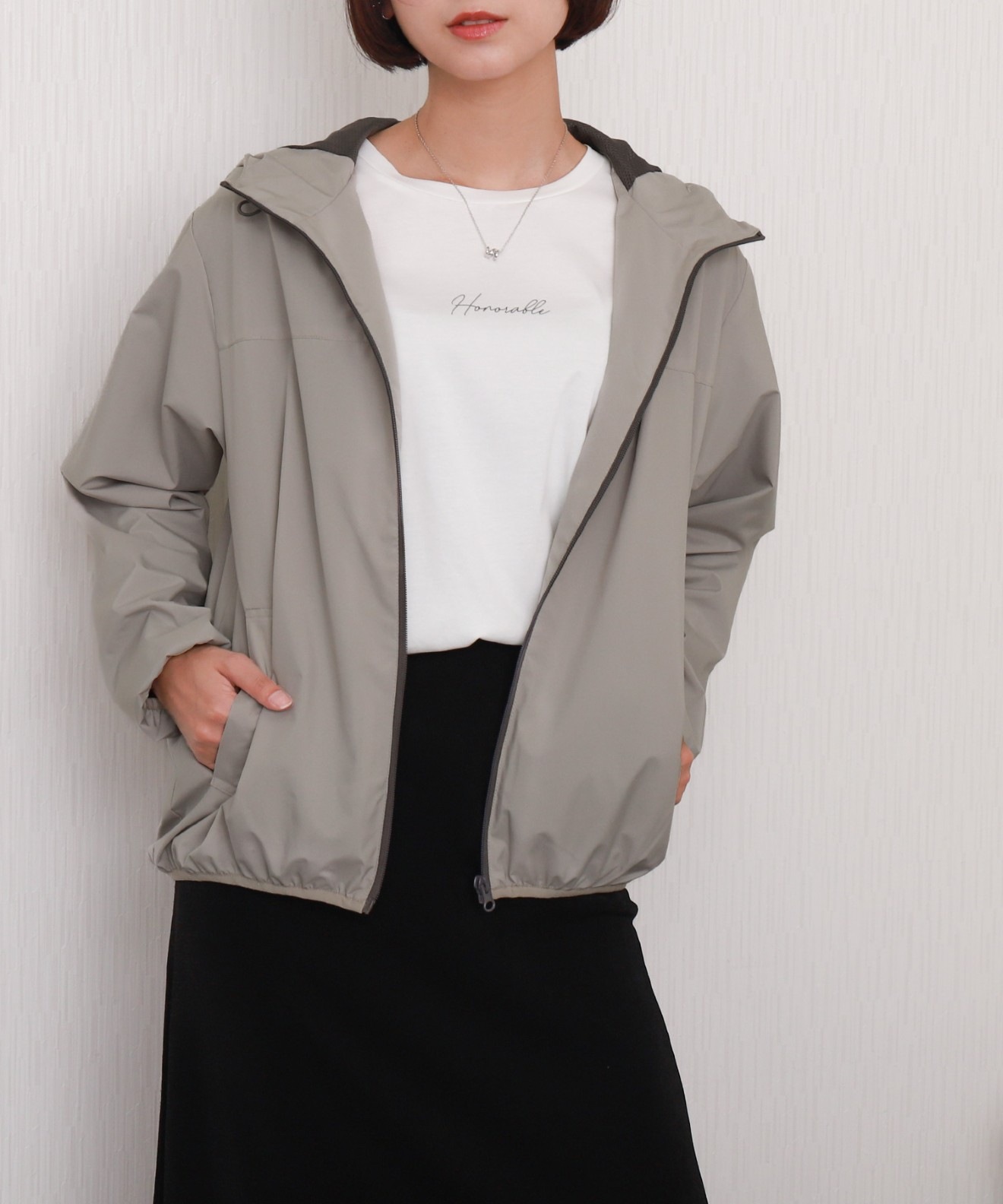 リベルモア|【撥水加工】防風フード付きブルゾン|libelle more