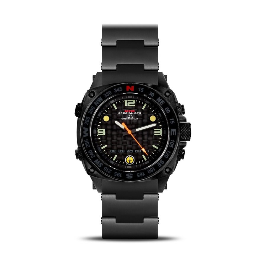 MTM WATCH SIL-SBK-BLCK-MBSS Silencer Black - SS Band