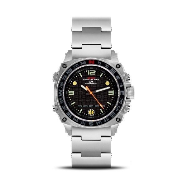 MTM WATCH SIL-SSL-BLCK-MBSS Silencer Silver - SS Band