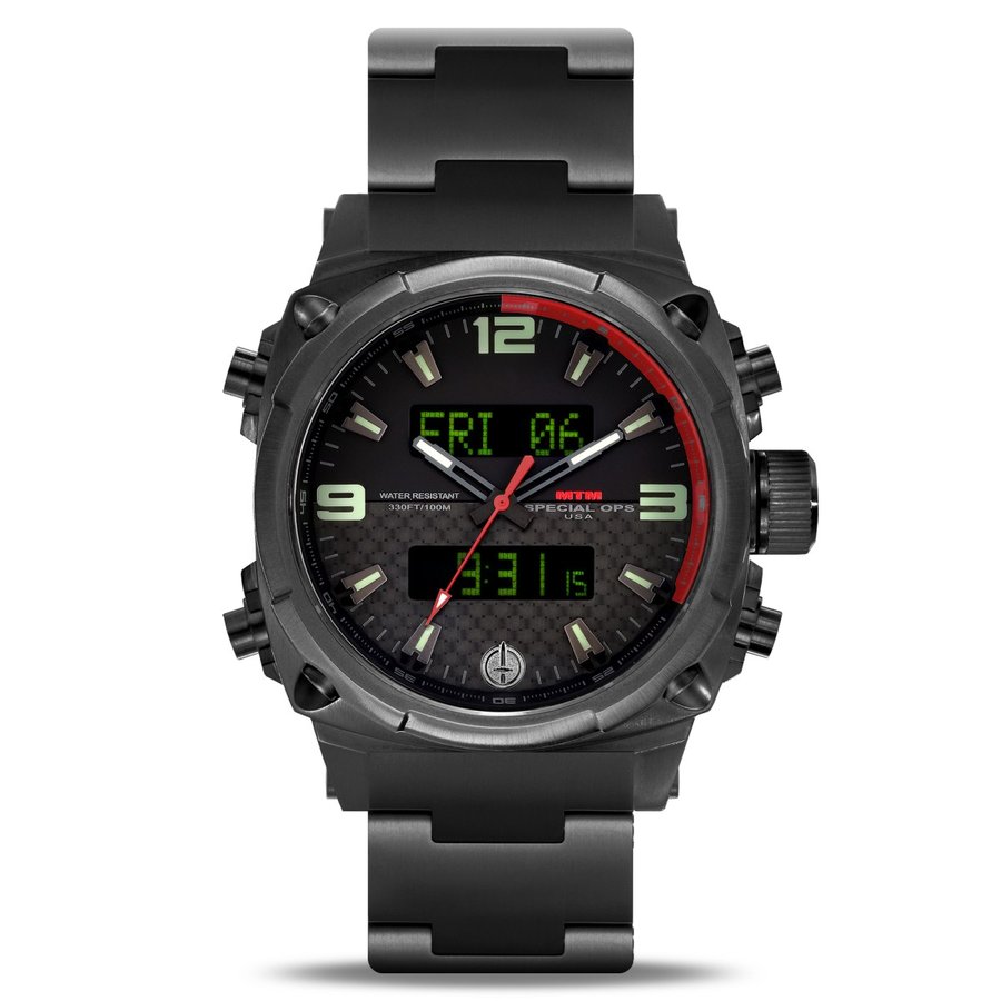 MTM WATCH AS2-TBK-CBRD-MBTI Air Stryk II Black - ASIICR - Tit Band