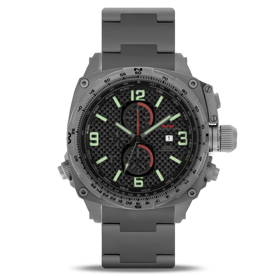 MTM WATCH COB-TG7-CBLM-MBTI Cobra Grey - Carbon Lumi Dial - Tit Band