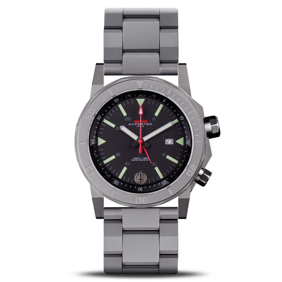 MTM WATCH H61-SGR-LUMI-MBSS H-61 Grey-Lumi Dial-Steel Band