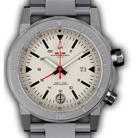 MTM WATCH H61-SGR-TAN1-MBSS H-61 Grey-Tan Dial-Steel Band