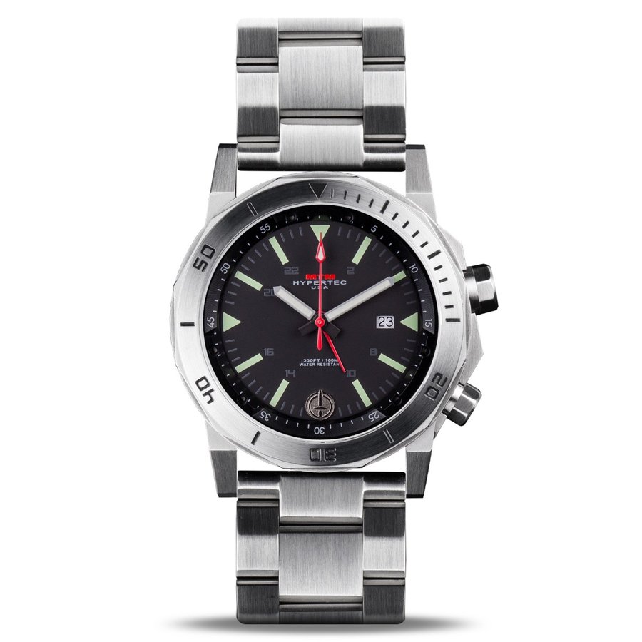 MTM WATCH H61-SSL-LUMI-MBSS H-61 Silver-Lumi Dial-Steel Band