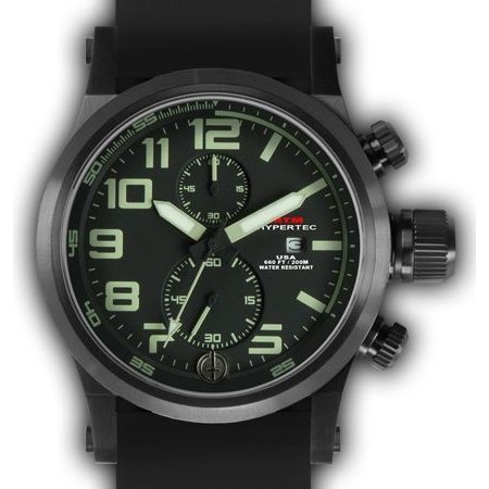 MTM WATCH HC2-SB4-BKLM-BR2B-A Hypertec Chrono 2A Black Black-Lumi Dial - Black Rubber II - Black Buckle