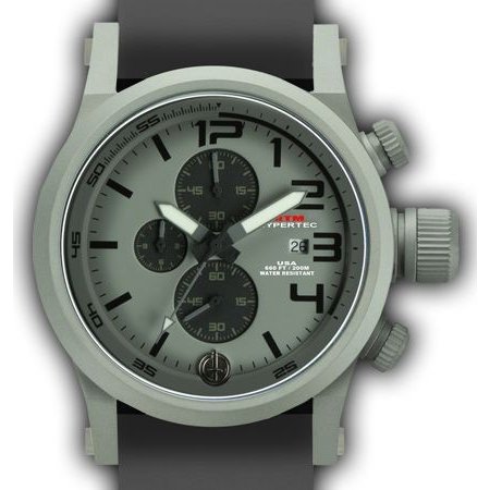 MTM WATCH HC3-SG4-GREY-GR2S-A Hypertec Chrono 3A Grey Grey Dial - Grey Rubber II- Silver Buckle