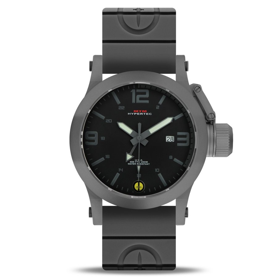 MTM WATCH HYP-SG4-GREY-GR2S-A Hypertec 44 Grey - Grey Dial - Grey Rubber II- Silver Buckle