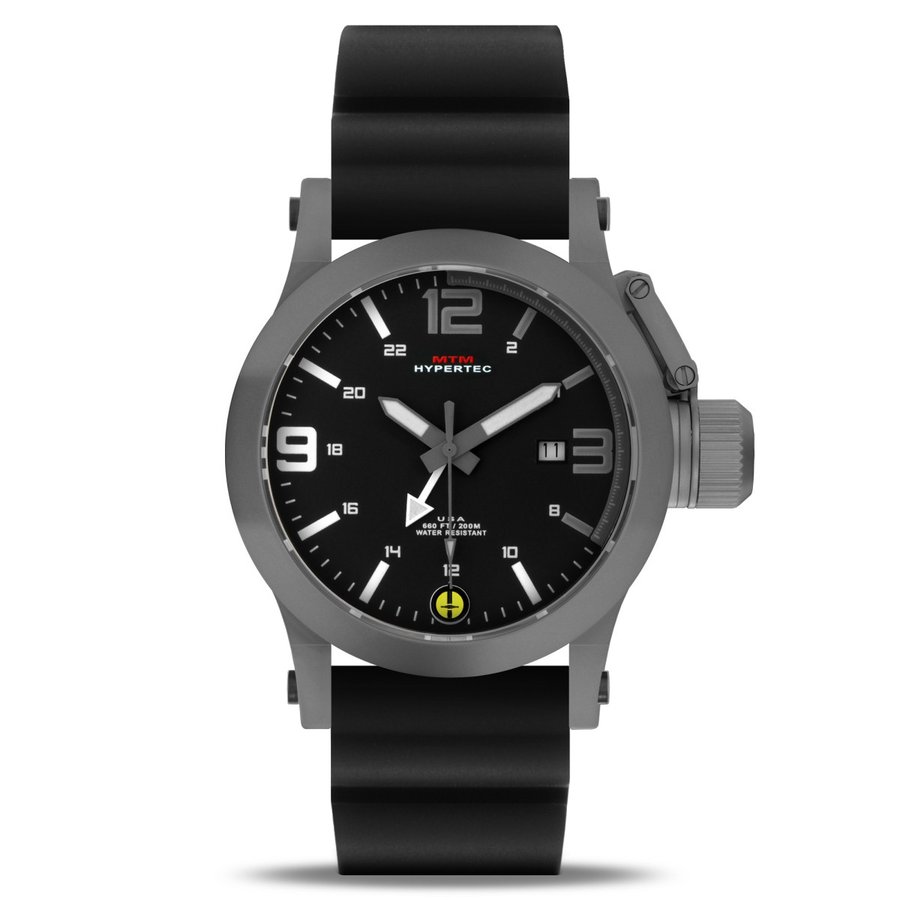 MTM WATCH HYP-SG4-GRWH-BR1S-A Hypertec 44 Grey - Grey-White Dial - Black Rubber I- Silver Buckle