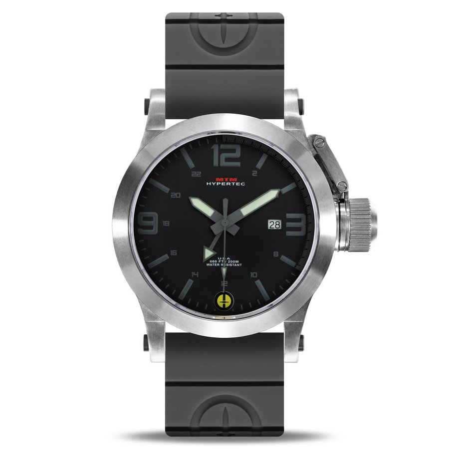 MTM WATCH HYP-SS4-GREY-GR2S-A Hypertec 44 Silver - Grey Dial - Grey Rubber II- Silver Buckle