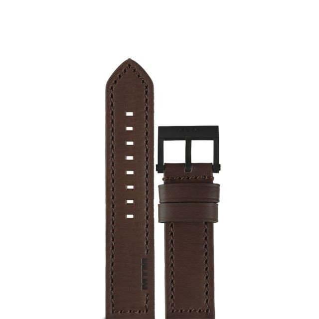 MTM WATCH MTM-LTBR Leather Strap Brown (Black Buckle)