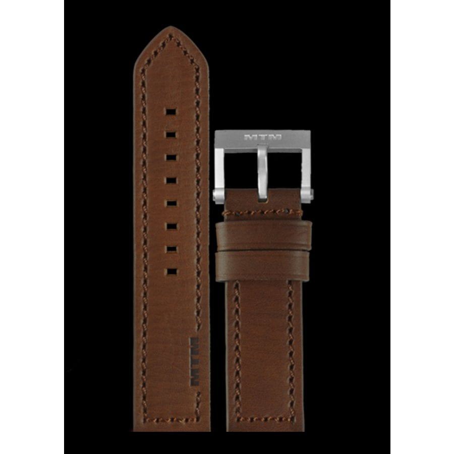 MTM WATCH  MTM-LTHY-S  Leather Strap Honey (Silver Buckle)