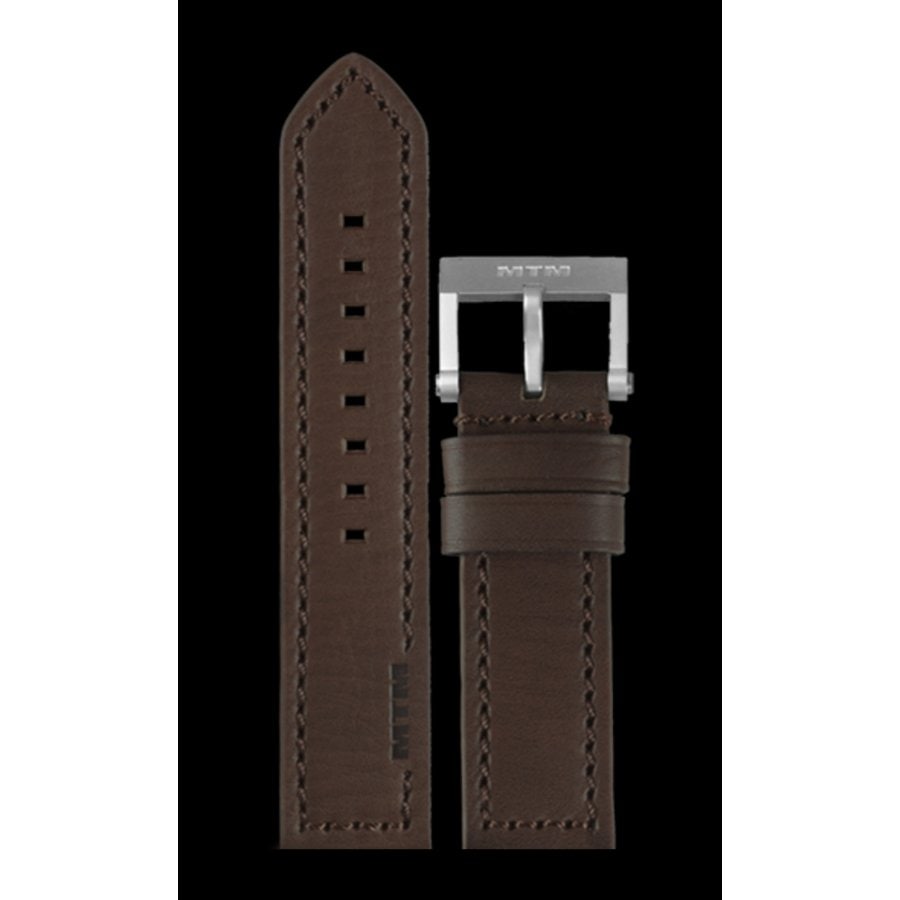 MTM WATCH  MTM-LTBR-S  Leather Strap Brown (Silver Buckle)