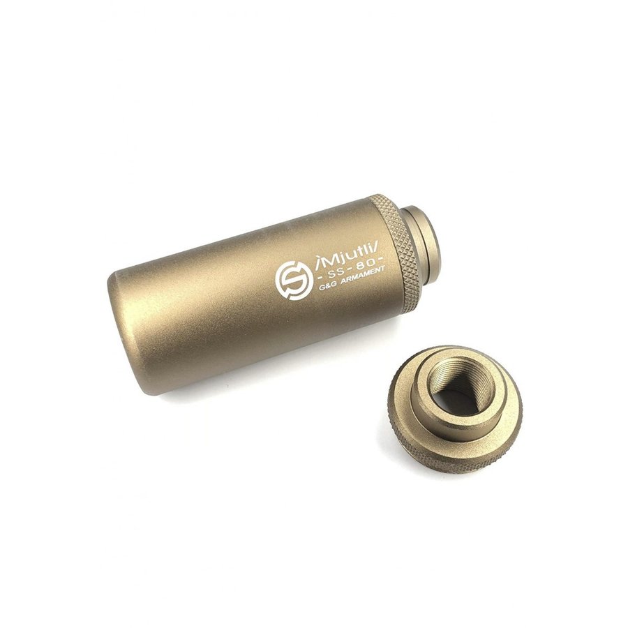SS-80 Mock Suppressor-Desert Tan (14mm CW/CCW)