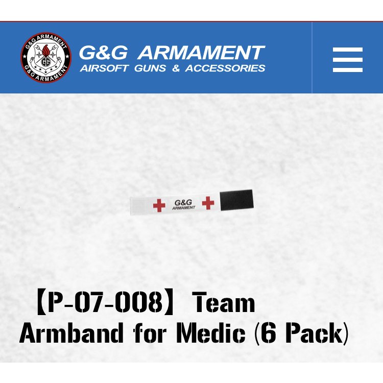 Team Armband for Medic (6 Pack - White)