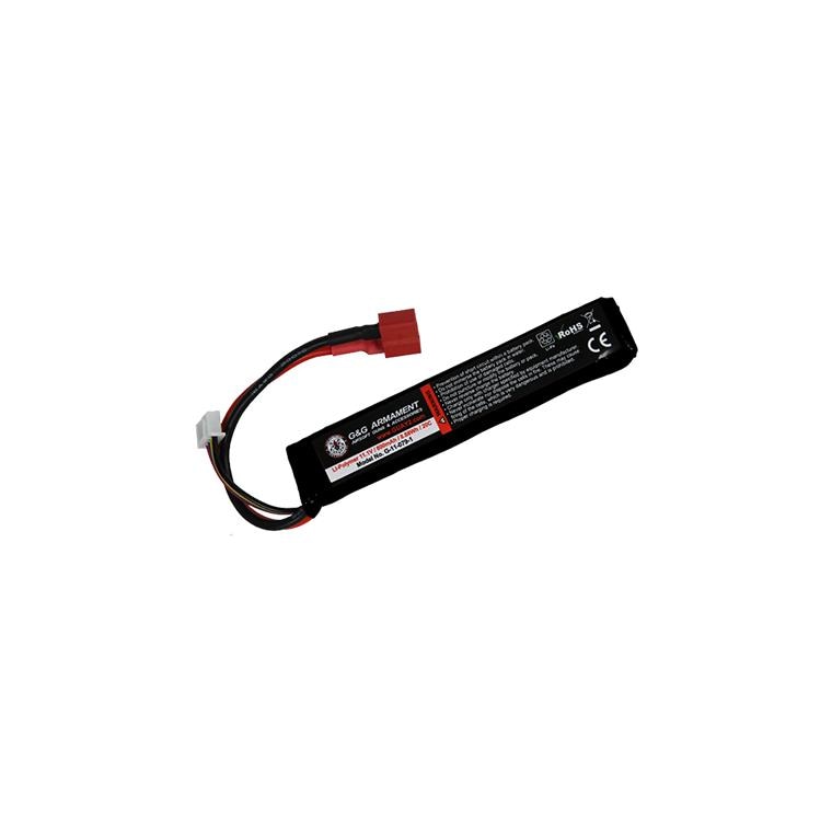 G-11-079-1　11.1V 950mAh Li-Po battery (For M4/M16 Stock Tube) - Dean connector