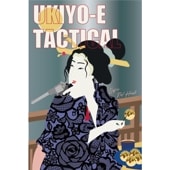 GAU.　浮世絵ステッカー　たこ焼き食う女