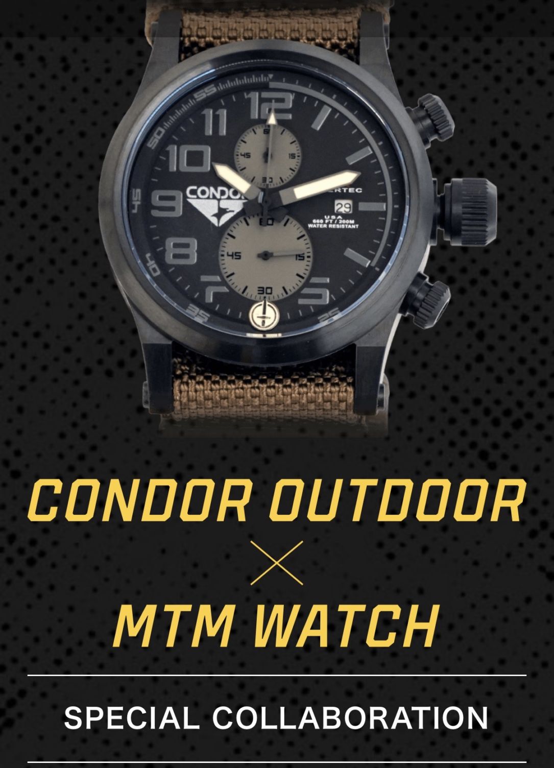 【新商品予約】【数量限定】<CONDOR MTM コラボウォッチ> *限定数量に達し次第、予約受付終了 HYPERTEC CHRONO 2A - CONDOR Edition