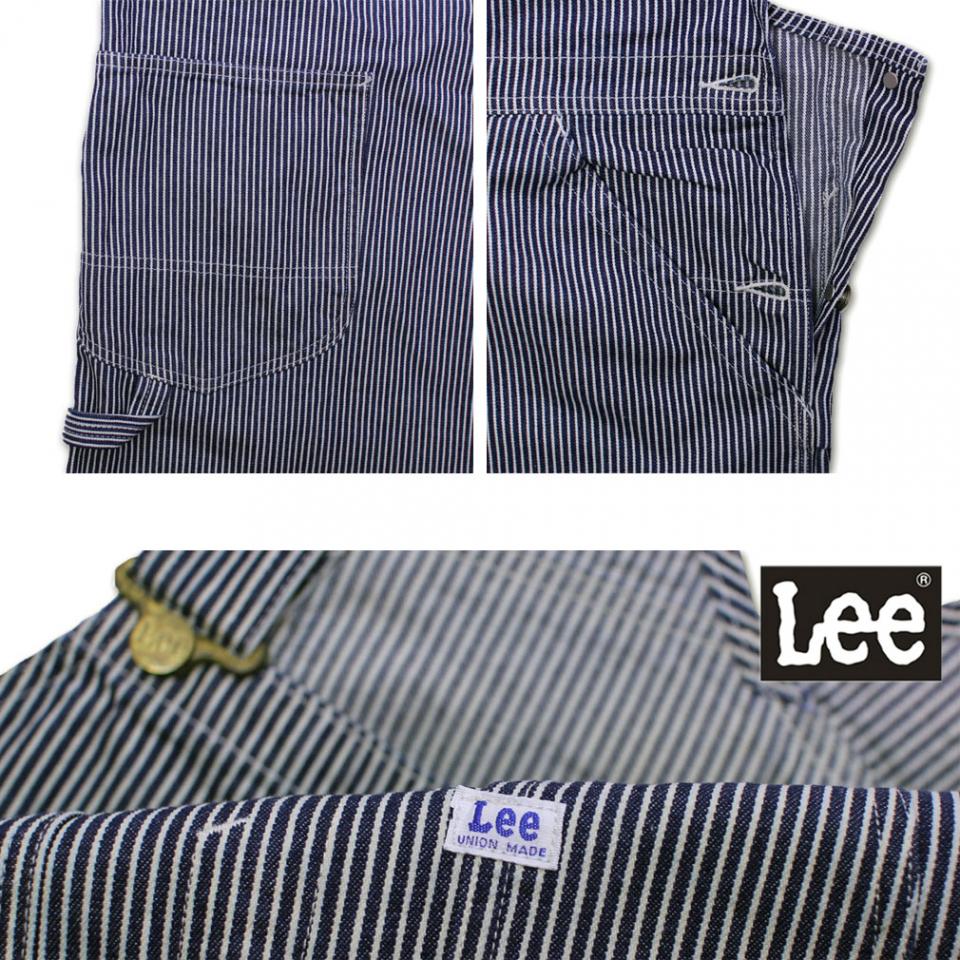 大きいサイズ Lee(リー) オーバーオール ヒッコリー 2L 3L 4L 5L 送料