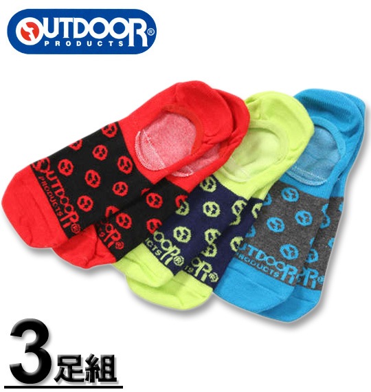 �礭�������� OUTDOOR PRODUCTS(�����ȥɥ� �ץ�������) 3P O�ޡ������ˡ��������󥽥å��� ��å�/�饤�॰�꡼��/������ 29��31cm