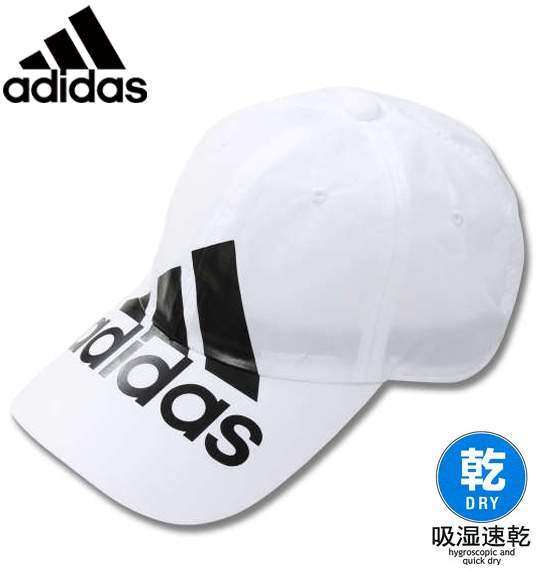 大きいサイズ adidas(アディダス) ナイロンタッサーキャップ ホワイト