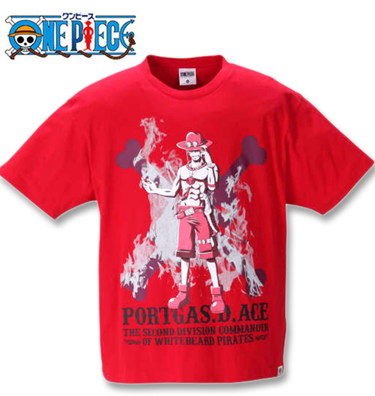 大きいサイズ ONE PIECE(ワンピース) 半袖Tシャツ レッド 3L 4L 5L 6L