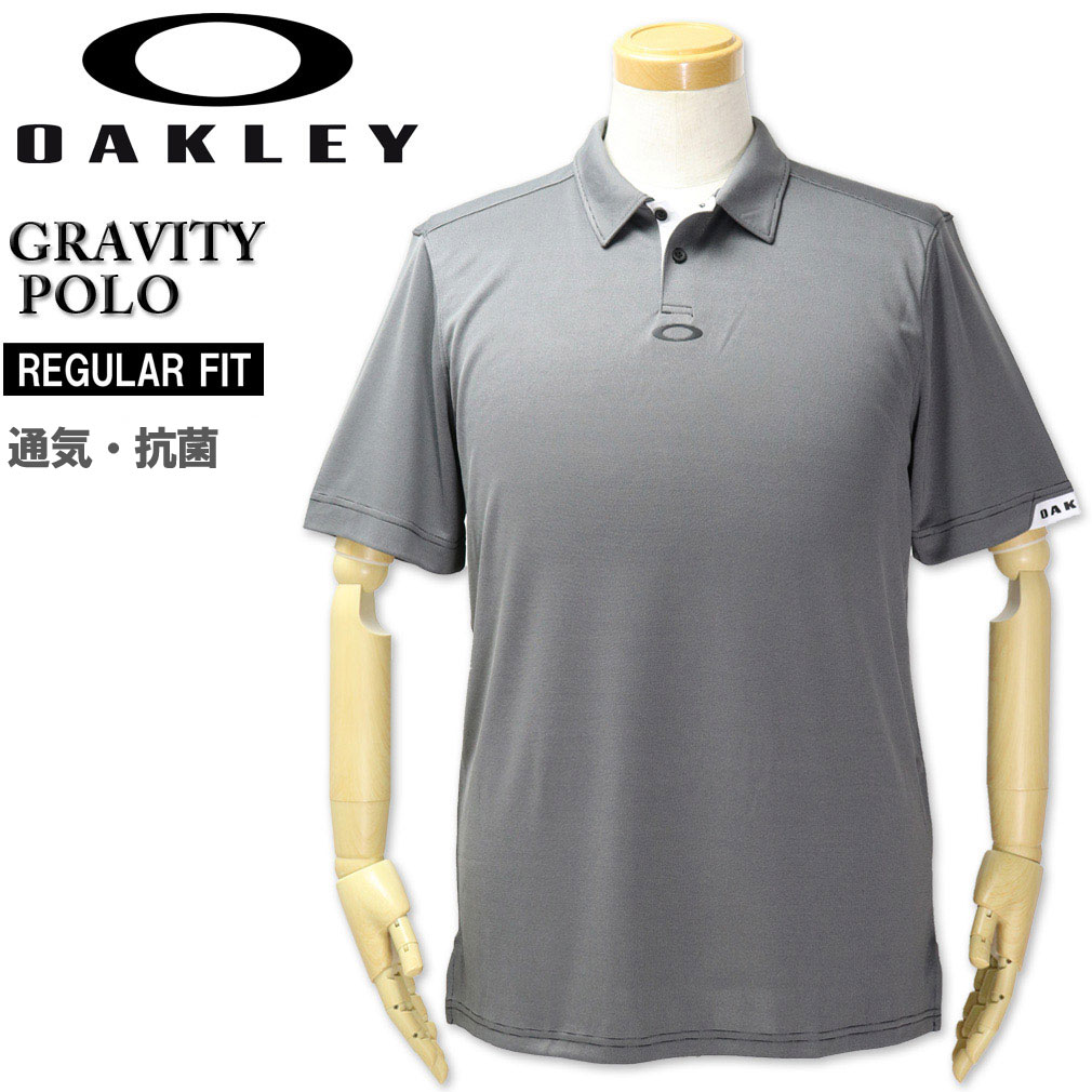 �礭�������� OAKLEY(�������꡼) ����� �إ���Ⱦµ�ݥ������ �֥�å� GRAVITY POLO/XL XXL