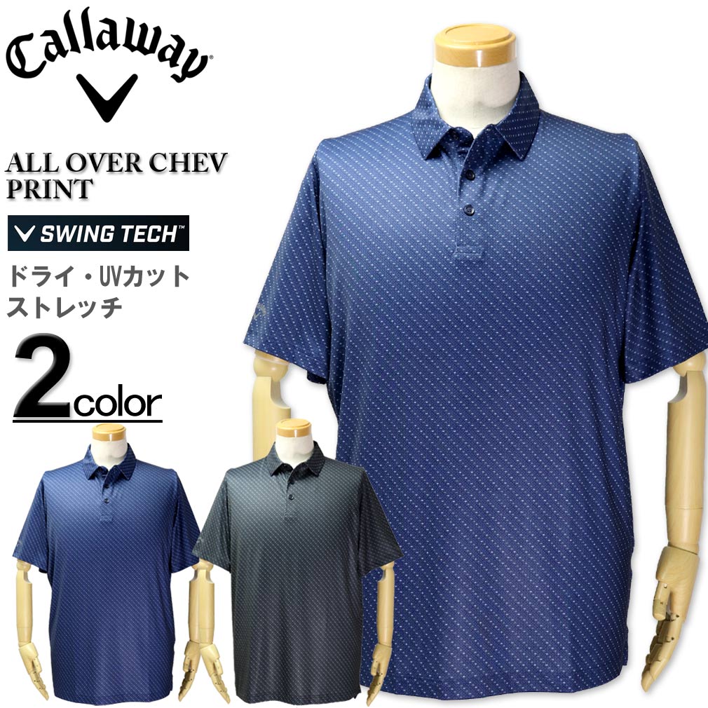 �礭�������� Callaway(�����������) ����� ���ȥ�å�Ⱦµ�ݥ������ ALL OVER CHEV/XL XXL XXXL