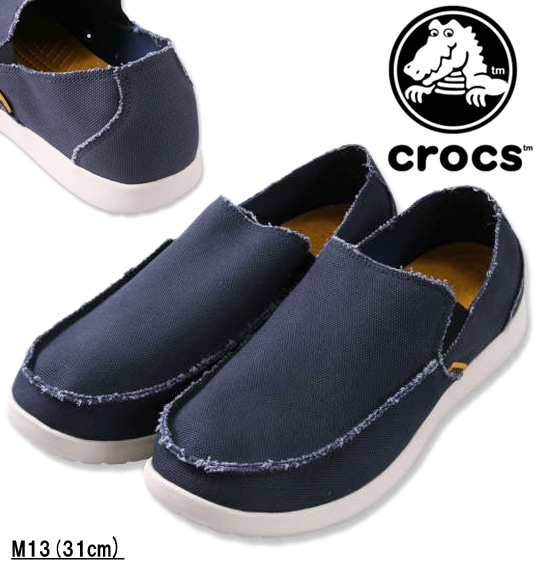 �礭�������� crocs(�����å���) ���ˡ�����(Santa Cruz Mens) �ͥ��ӡ��ߥ����å� M13/31cm ����̵��